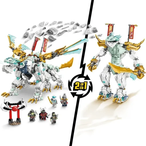 LEGO Animal De Juguete 2En1 Para Construir Criatura Dragon De Hielo De Zane Ninjago* Puzzles Y Construcciones