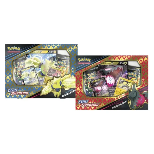 BANDAI Caja Espada Y Escudo Zenith Regidrago V / Regieleki Pokemon * Juegos De Mesa