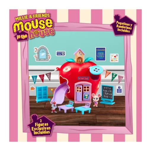 BANDAI El Cole ''Red Apple'' Mouse In The House * Munecas Y Peluches