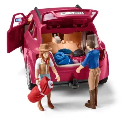 Schleich Figura Aventura Coche Y Remolque Caballos * Muñecos Articulados