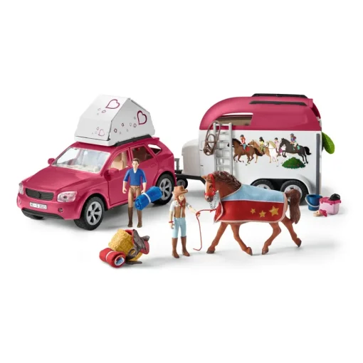 Schleich Figura Aventura Coche Y Remolque Caballos * Muñecos Articulados