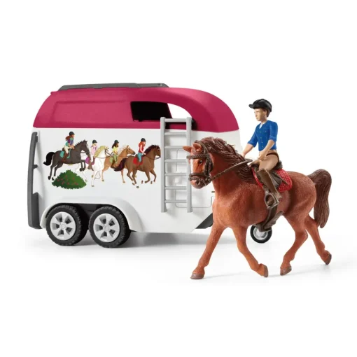 Schleich Figura Aventura Coche Y Remolque Caballos * Muñecos Articulados