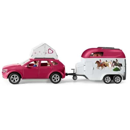 Schleich Figura Aventura Coche Y Remolque Caballos * Muñecos Articulados