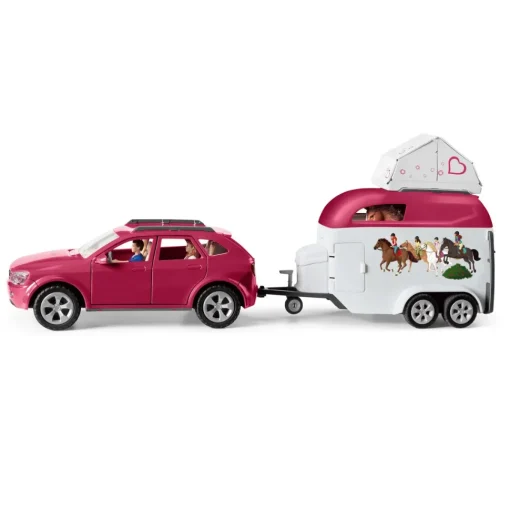 Schleich Figura Aventura Coche Y Remolque Caballos * Muñecos Articulados