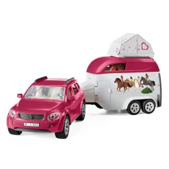 Schleich Figura Aventura Coche Y Remolque Caballos * Muñecos Articulados