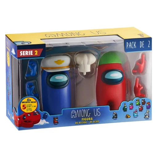 Bizak Figura De Accion Pack 2 En Caja Surtido Among Us S2* Muñecos Articulados
