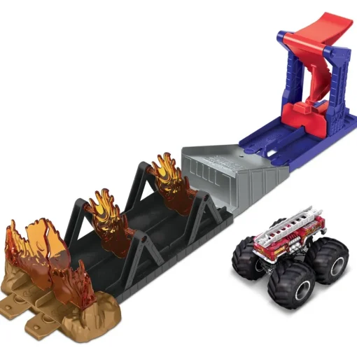 Hot Wheels Monster Trucks Vehiculo Con Pista De Coches De Juguete* Coches, Circuitos Y Radiocontrol