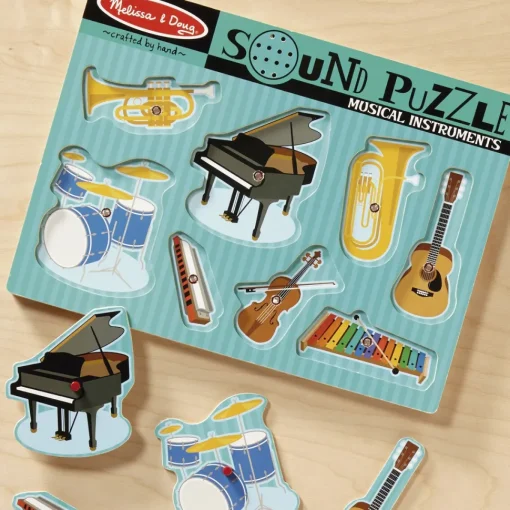 Melissa & Doug Instrumentos Musicales Sound Puzzle * Preescolar