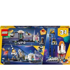 LEGO Juguete De Construccion Montana Rusa Espacial Parque De Atracciones Space Roller Coaster Creator 3 En 1* Puzzles Y Construcciones