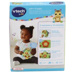 VTech Juguete Para Bebes Baby Sonajero Y Pandereta, Abejita Musical Interactiva Para Agitar Baby* Preescolar