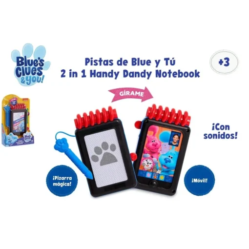 BLUES CLUES Las Pistas De Blue Handy Dandy Libreta 2 En 1 De Josh * Preescolar