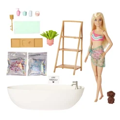Barbie Muneca Con Banera Y Accesorios De Bano * Munecas Y Peluches