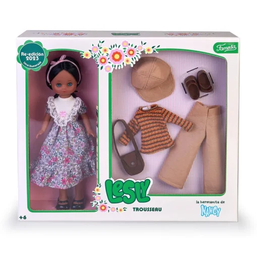 NANCY COLECCIÓN Muneca Nancy Coleccion Lesly Con Trosseau* Munecas Y Peluches
