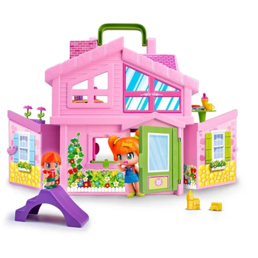 Pinypon La Casa Rosa Maletin* Munecas Y Peluches