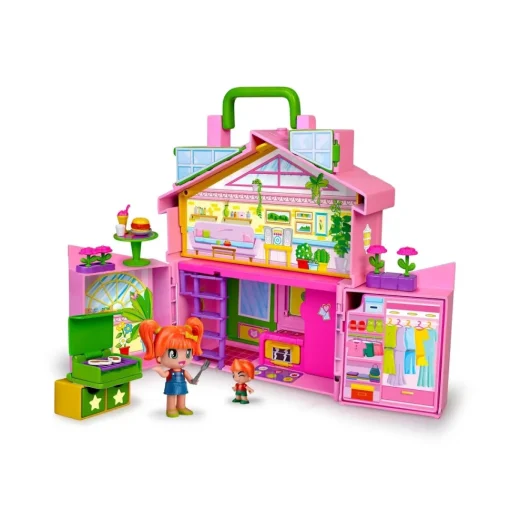 Pinypon La Casa Rosa Maletin* Munecas Y Peluches