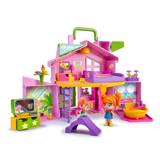 Pinypon La Casa Rosa Maletin* Munecas Y Peluches