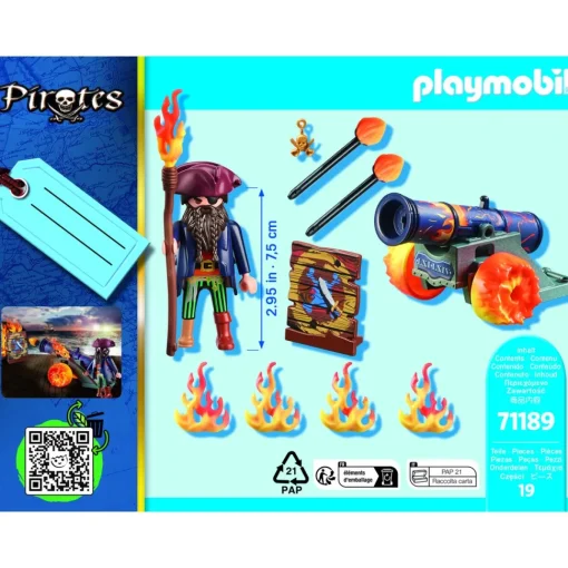 Playmobil Pirata Con Canon Pirates* Muñecos Articulados