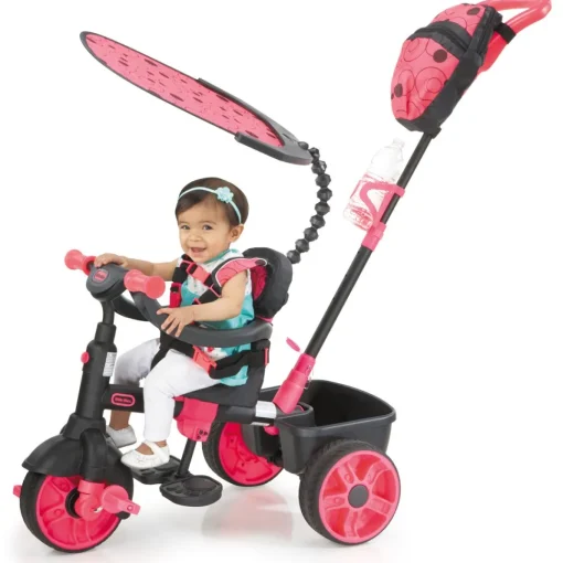Little Tikes Triciclo Deluxe 4 En 1 Rosa Neon * Bicicletas, Correpasillos, Triciclos