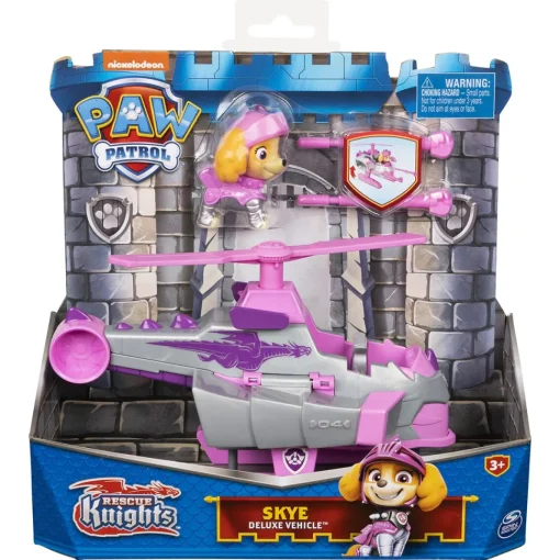 Spin Master Vehiculo + Figura Skye Rescue Knights Patrulla Canina* Preescolar
