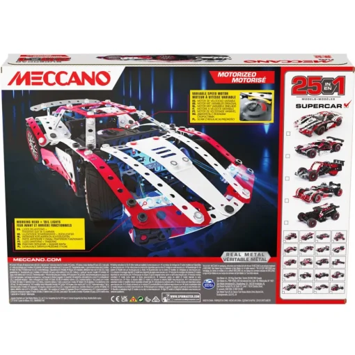 Meccano Vehiculo De Juguete Construccion Coche Supercar Multimodelo * Puzzles Y Construcciones