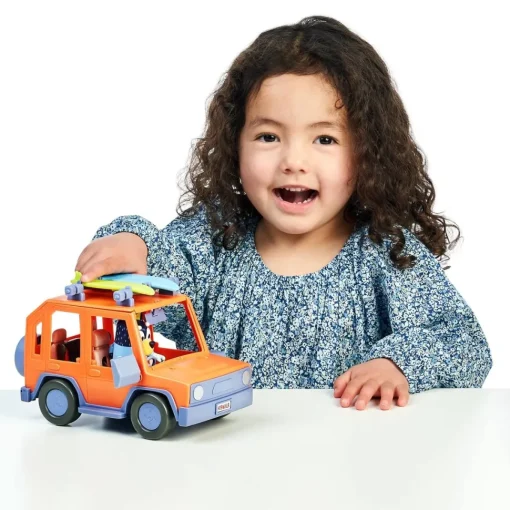 Bluey Vehiculo De Juguete Family Cruiser Con Figura De Bandit El Padre De * Preescolar