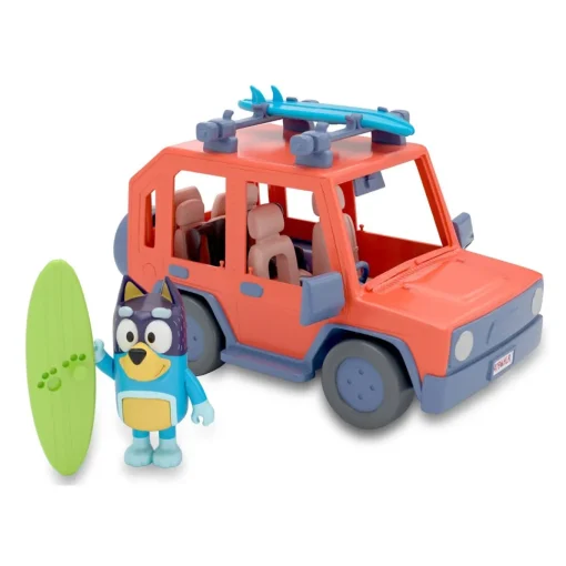 Bluey Vehiculo De Juguete Family Cruiser Con Figura De Bandit El Padre De * Preescolar