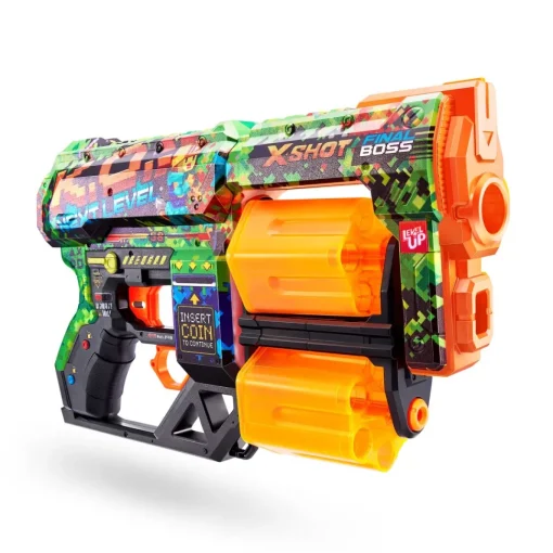 X-Shot Skins-Dread Doble Tambor Y 12 Dardos 3 Disenos Surtidos* Juguetes Al Aire Libre